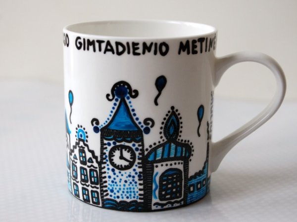 Gimtadienio puodelis "Gimtadienis mieste" - Other drawings