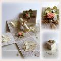 Luxorious exploding box for wedding - Postcard - making