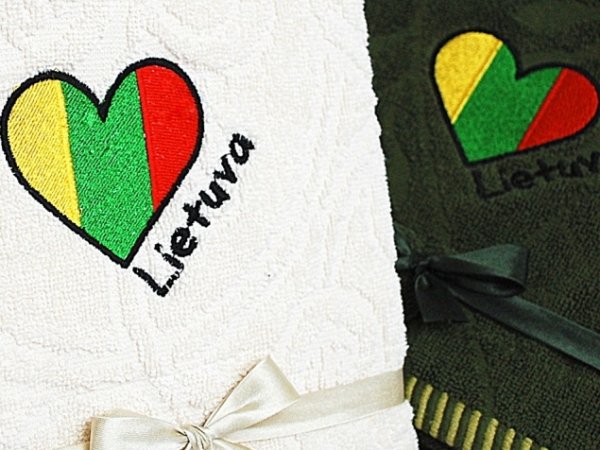 Lietuva - Mūsų Visų Širdyse! Siuvinėtas rankšluostis 1