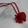 Soutache pendant "Love" - Soutache - making