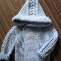 Baby blue sweater - Children clothes - knitwork