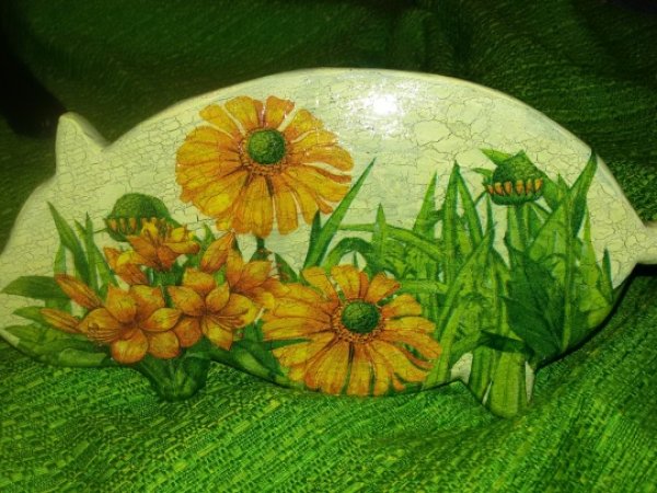 medinė lentelė - Decoupage