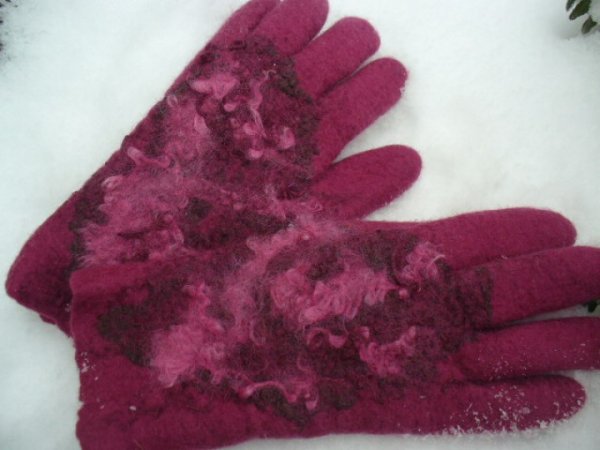 Bordo garbanėlės - Gloves & mittens