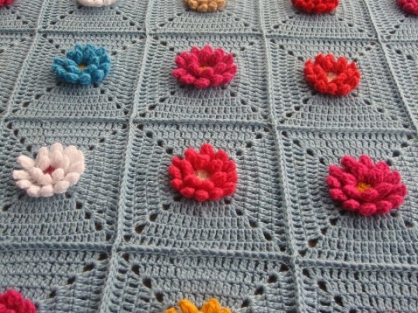 Baby blanket "Sea Flower 2" 2