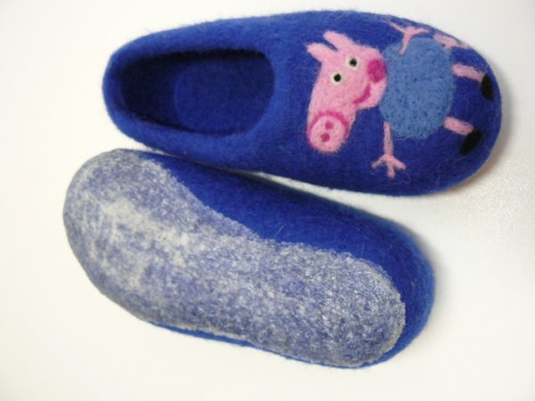 Veltos šlepetės vaikams " Peppa Ping" 3