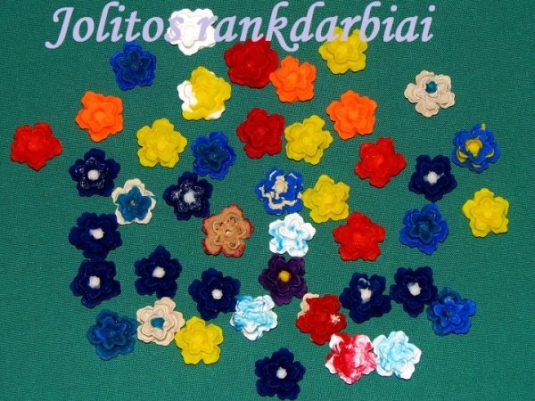 Gėlytės - Modeling clay