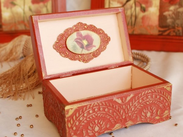 Jewellery box "Poppies " 2