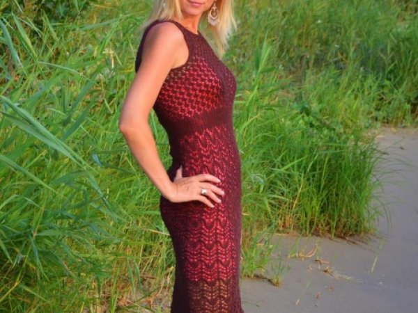 Ruda kiauraraštė suknelė 1