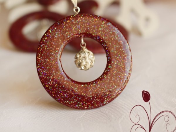 Pakabukas "Marsala sparkle" 2