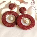 Polimer clay earrings - Earrings - beadwork