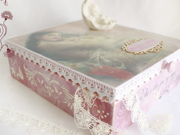 Baby memory box - Decoupage