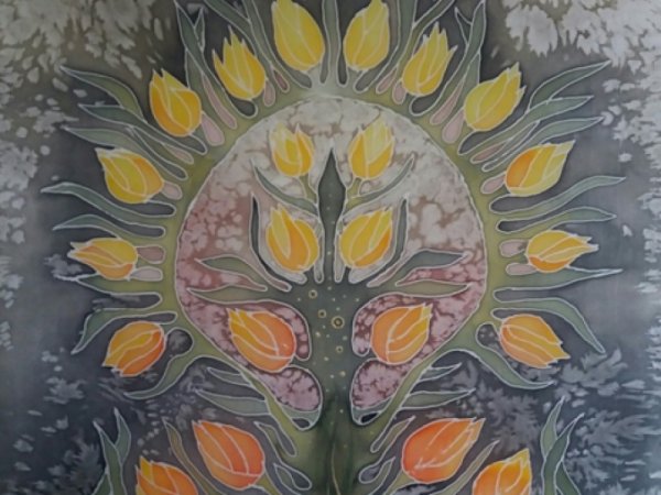TULPIŲ MEDIS .  - Serigraphy