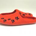 Felted womens slippers with paws - Shoes & slippers - felting
