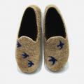 Felted slippers with birds - Shoes & slippers - felting