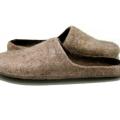 Simple brown slippers - Shoes & slippers - felting