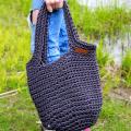 Crocheted handbag for everyday, size M. - Handbags & wallets - needlework