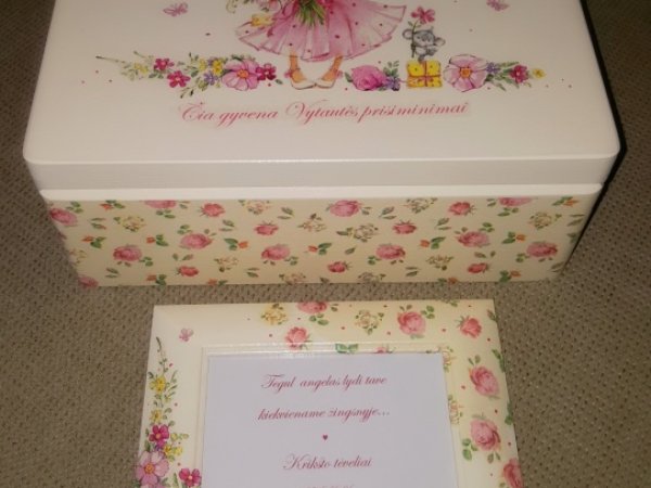 Dėžutė ir rėmelis - Decoupage