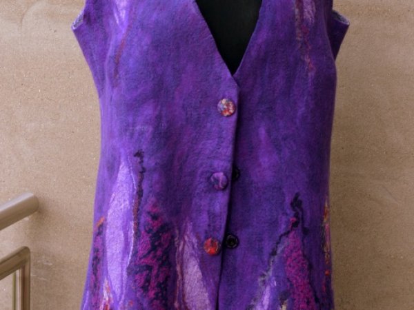 The vest-tunic PURPLE EVENIG 2