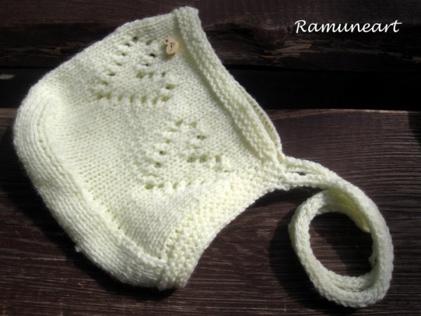 Sweater and cap for newborn "The waiting of the Stork ..." 3