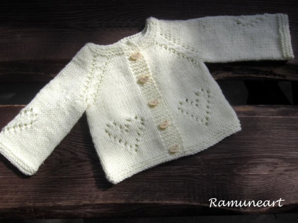 Sweater and cap for newborn "The waiting of the Stork ..." 2