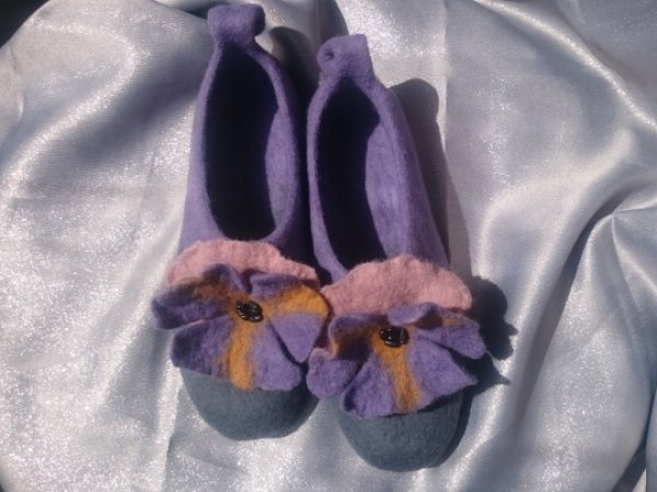 veltoa šlepetės ''Našlaites'' - Shoes & slippers