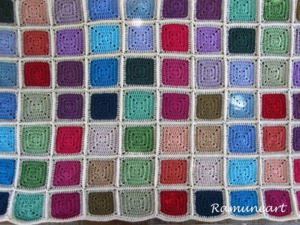 Baby blanket "Colourful squares" 3