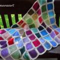 Baby blanket "Colourful squares" - Plaids & blankets - needlework