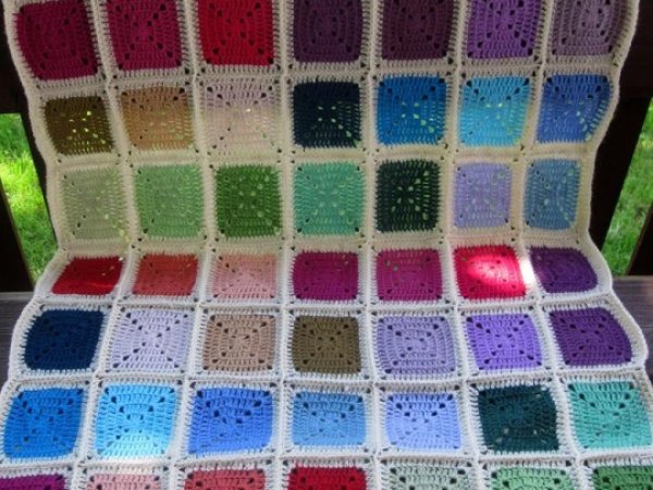Baby blanket "Colourful squares" 2