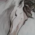 Horses love - Watercolor - drawing