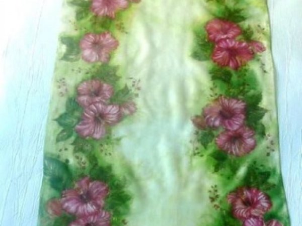 Gėlėtas šalis - Serigraphy