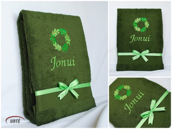Dovana Jonui - siuvinėtas ąžuolo vainikas 3