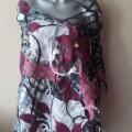 Merino wool scarf / shawl / wrap / flower - Wraps & cloaks - felting