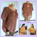 Blouse "Summer - sea and dunes " - Blouses & jackets - knitwork