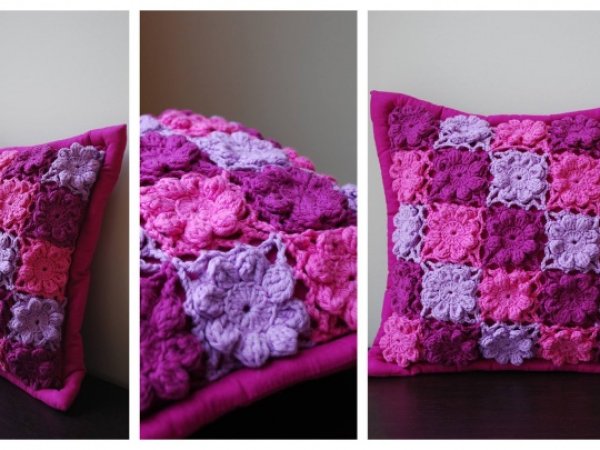 Handmade Crochet Decorative Pillow Cover - Pillows