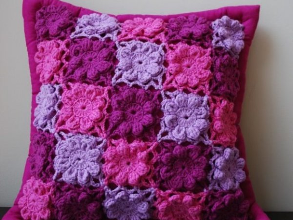 Handmade Crochet Decorative Pillow Cover 2