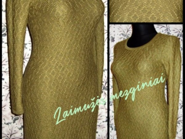 Merino vilnos suknelė - Machine knitting