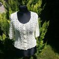 White sweater - Blouses & jackets - knitwork