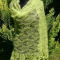 Knitt scarf „Spring greenery“ - Scarves & shawls - knitwork