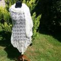 White knitted shawl - Wraps & cloaks - knitwork