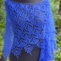 Knitted linen shawl - Wraps & cloaks - knitwork