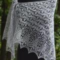 Knitted linen shawl - Wraps & cloaks - knitwork