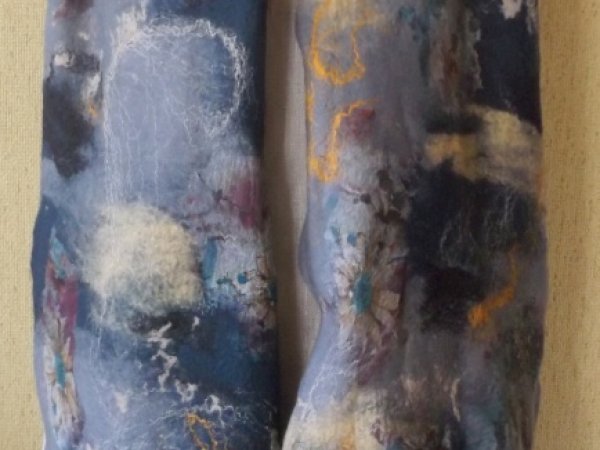 merino vilnos ir šilko šalis "Vandenyno spalvos" 3