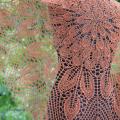 Knitted linen shawl - Wraps & cloaks - knitwork
