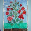 Patchwork for home " Father flowers" - For interior - sewing