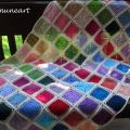 Afgan "Colourful squares 2" - Plaids & blankets - needlework