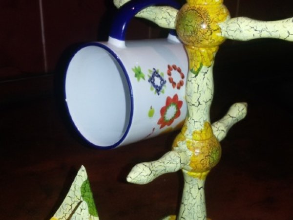 Stovas puodeliams ir servetėlėms - Decoupage