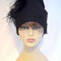 Felted hat Black - Hats - felting