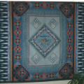 Patchwork bed cover "Coming of spring, icicles" - For interior - sewing