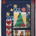 Patchwork for home "Christmas present" - For interior - sewing