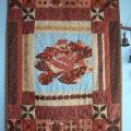 Patchwork for home  "Sweet tooth`s dream  chocolote rose" - For interior - sewing